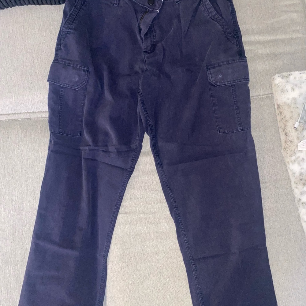 Carhartt Men's Blue Cargo Work Pants